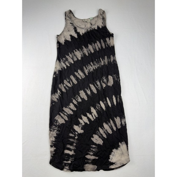 Saturday Sunday by Anthropologie Dresses & Skirts - Saturday Sunday Anthropologie Tie Dye Midi Dress Black Grey Sleeveless L